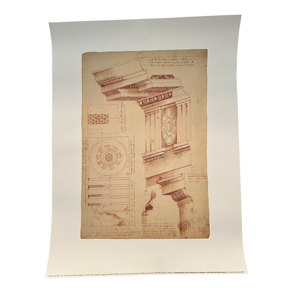 Vintage 80s NEW Palladio Basilica Architectural Rendering​ - Picture 1 of 14